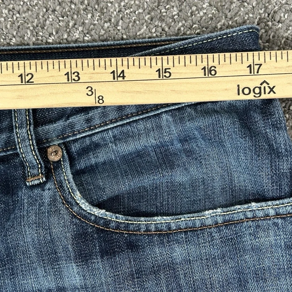 Banana Republic Mens Bootcut Jeans 34x34 Medium Wash Faded 100% Cotton